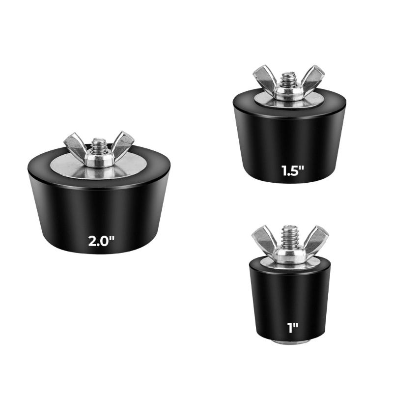6 Pack Rubber Pool Plugs For Winter Expansion Plug Includes Stainless Steel Screws For Secure Fitting
