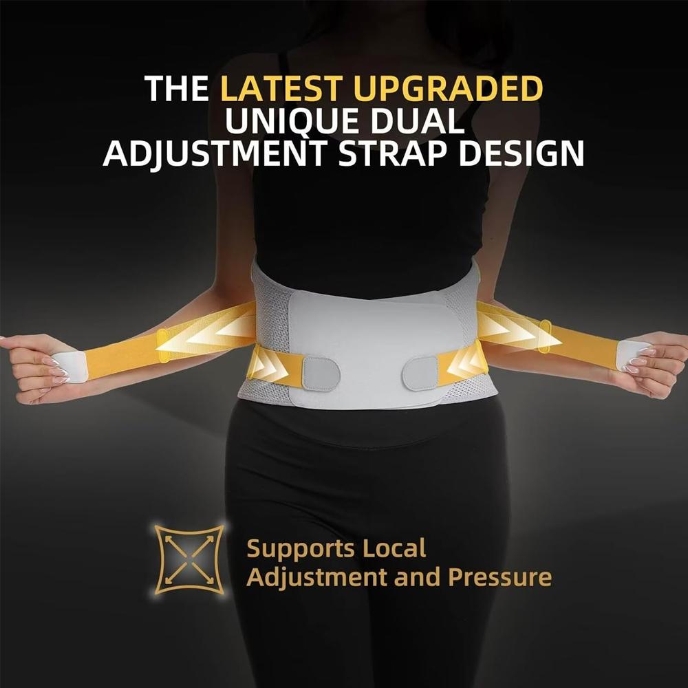 Back Brace For Lower Back Pain, Breathable Design With Lumbar Support Belt, Back Support Brace, Immediate Relief From Sciatica