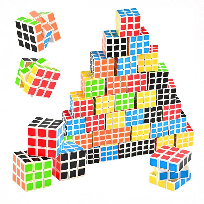 6PCS 3CM Mini Cube Puzzles 3x3x3 Fun Party Favors Kids School Rewards Classroom Prizes Perfect for Birthdays Easter Christmas