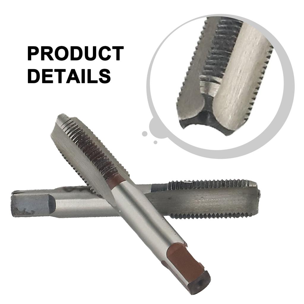 Metalworking Taps Taps 100 Brand 10mmx1 And Hand Thread M10mmx1 Parts Silver Thread Accessories HSS Metric Taper