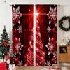 Weihnachtsverdunkelung Dekorative Vorhänge, Kinderzimmer, Schlafzimmer, Wohnzimmer, Balkon, Kann angepasst werden, 2 Stück