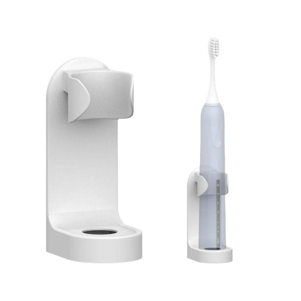 Non Slip Wall Mounted Traceless Toothbrush Stand Holder Adjustable Space Saving Bathroom Accessories Electric Toothbrush Rack