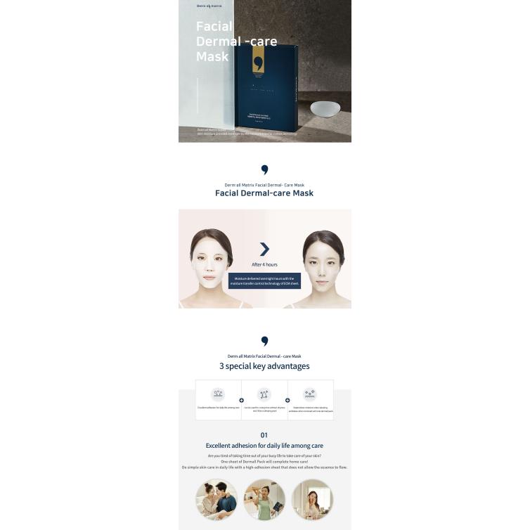 KOREA Collagen Sleeping Mask Dermall Matrix(35g/sheet) 4ea/box Korea Cosmetics