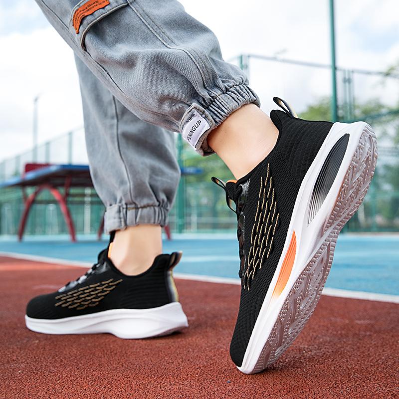 38-45 Mode Weiche Sohle Outdoor Casual Sportschuhe Herren Gepolsterte Laufschuhe Luxus Designer Tennis Masculino Dicke Sohle