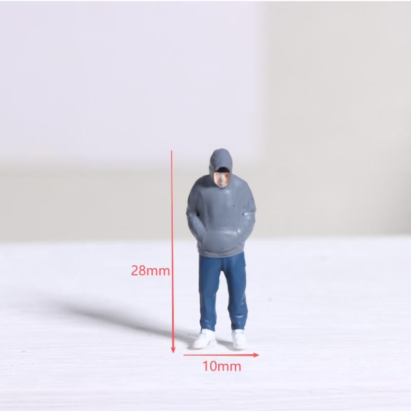 1 Pezzo 1/64 Miniatura Pographer Tavolo da Sabbia Paesaggio Mini Figura Modello Oggetti di Scena Creativo Pografia Esposizione Collezione Decorazione