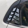 Kia Old K2 Sedan 11-16 Rear Quarter Window Louvers, Carbon Fiber Texture