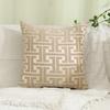 Polyester 1 Piece of Geometric Patterned Chenille Jacquard Pillowcase for Four Seasons
