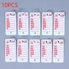 Unique 10PCS Card-shaped DIY Keychains for Cars Pet Name Identification Tags and Fashion Bag Charms for Everyday