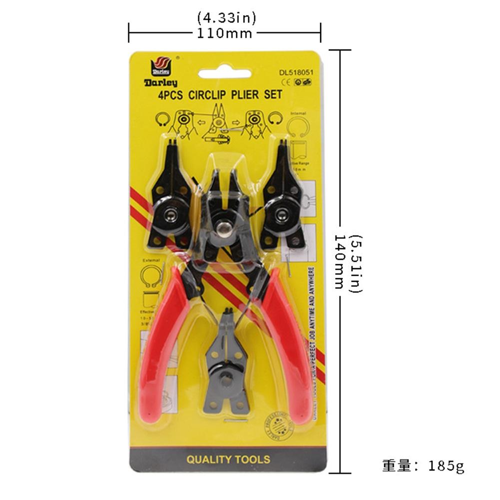 Straight Heads Car Accessories Dustproof Snap Ring Pliers