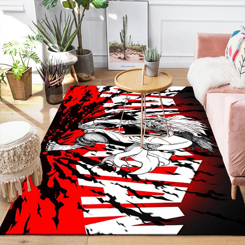 1Pc Manga Scene Rug, Office Carpet Indoor Outdoor Doormat, Non-Slip, Comfortable, Living, Christmas Halloween, Xmas Gift S1581
