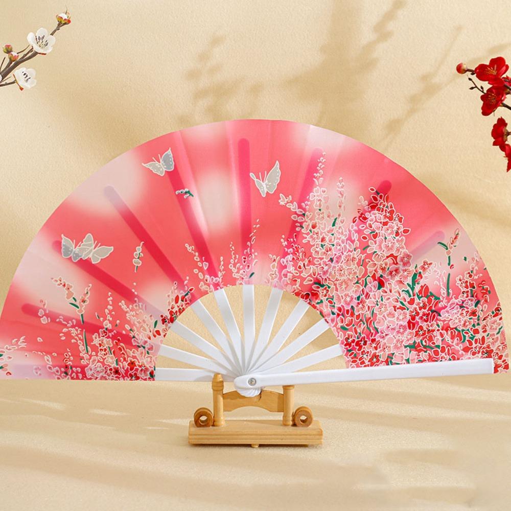 28cm kung-fu vějíř z plastových kostí, taneční vystoupení, vějíře z čínského umění, dárek, svatební večírek, dekorace