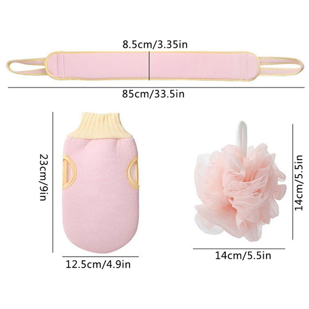 Home Hotel Bathing Cleaning Brush Sponge Pad Bathroom Supplies Bath Mitts Back Scrubber Shower Ball