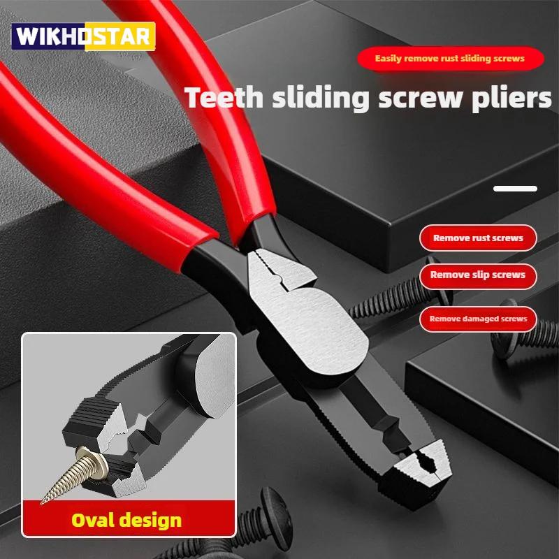 Gleitverzahnungs-Schraubenzange Schraubenausdrehzange Gleitdrahtzange Karpfen-Gleitdraht-Schraubenzange Rostentfernungszange für Drähte
