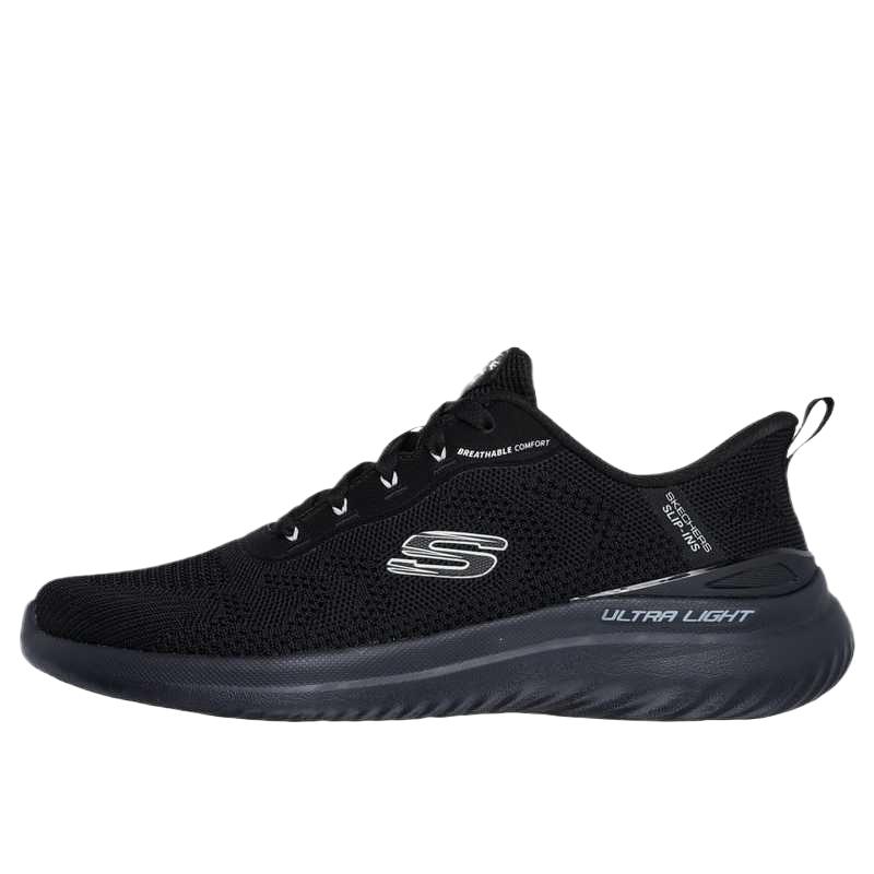 Skechers Bounder 2.0 Almir Comfortable Fashionable Simple Versatile Popular Low-Top Casual Shoes Men sneaker Black 233031-BBK 43