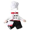 Halloween Funny Pet Costume Chef Cosplay Dress Party Dress Up Apparel In Stock