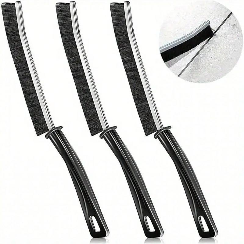1 Pcs Long Handle Crevice Cleaning Brush: Designed For Hard-To-Reach Spaces Like Window Tracks, Sliding Door Grooves, Sink Edges, Faucet Bases