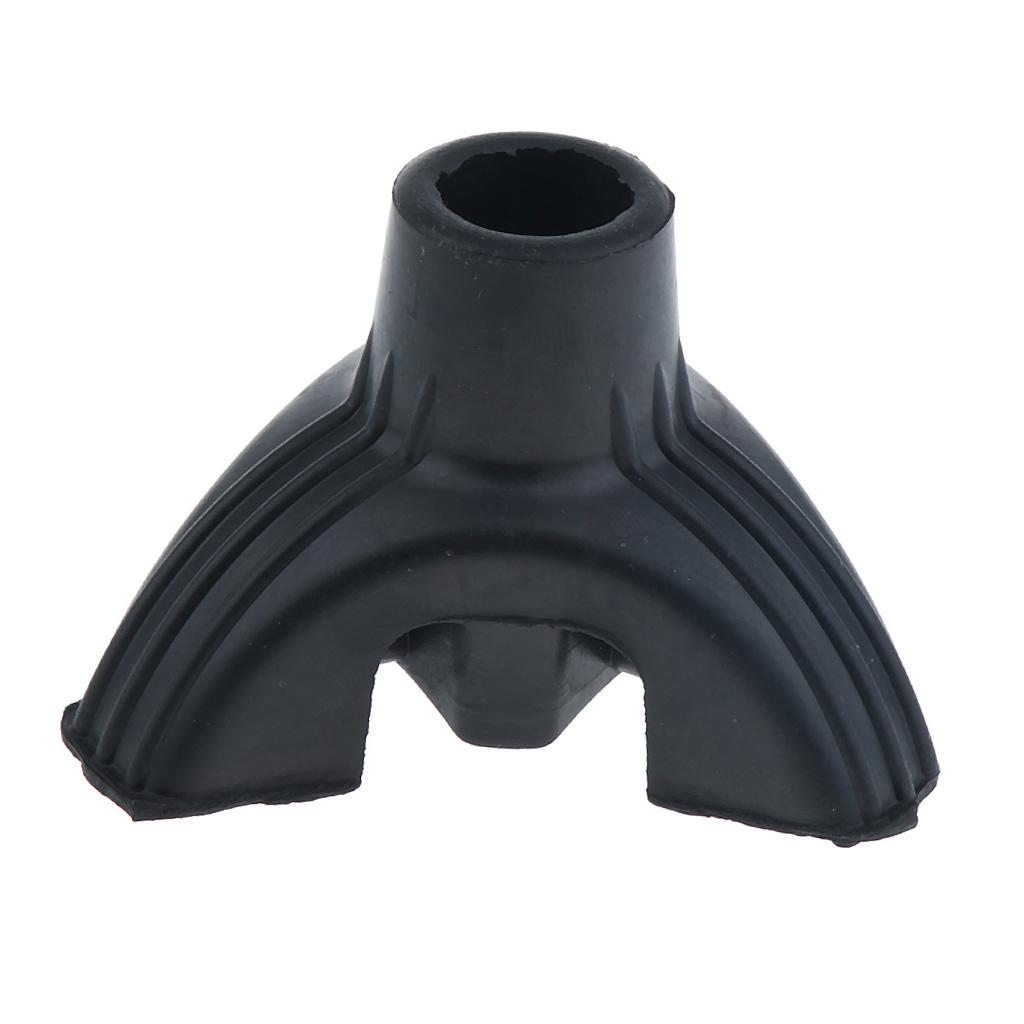 Crutches Support Base with Durable Rubber Tripod Tip 3/4 "5/8"