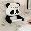 Wall Mount Toilet Paper Holder Panda Tissue Roll Easy Installation with Storage Dispenser for