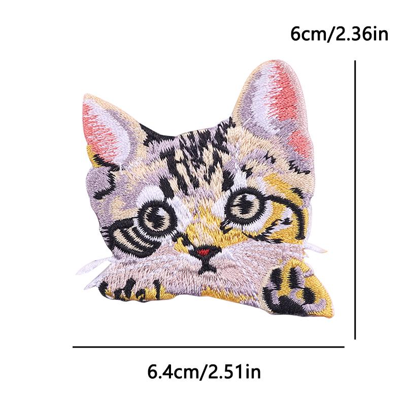 Cute Cat Duck Animal Cartoon Iron On Embroidery Patch for Kids Clothing Backpack Jacket School Bag Kawaii Design Decoration