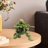Rifle Soldier Figurine Realistic Green Soldier Statue Sculpture Metal Model Toy Home