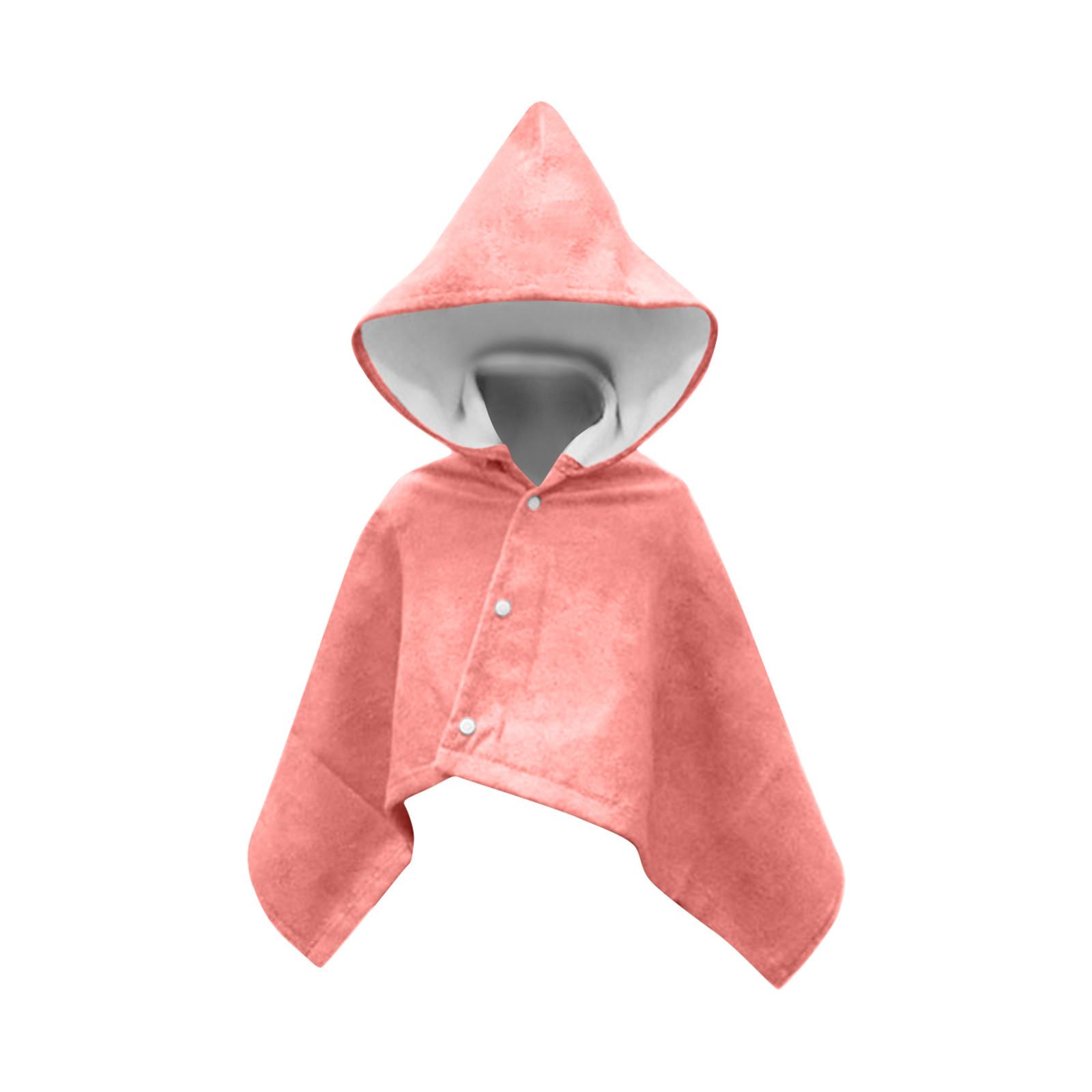 

Детское банное полотенце с капюшоном, накидка, детский халат с капюшоном, мультфильм One Size арбуз красный