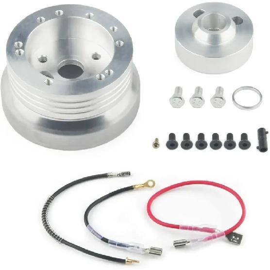 High Quality 5 & 6 Hole Billet Aluminum Steering Wheel Hub Adapter For 1976-1995 JEEP CJ5 CJ6 CJ7 Wrangler Cherokee SW-1033
