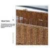 Boho Imitace Ratanový Úložný Koš Pletený Úložný Box Prachotěsný Rám Domácí Dekorace Košík