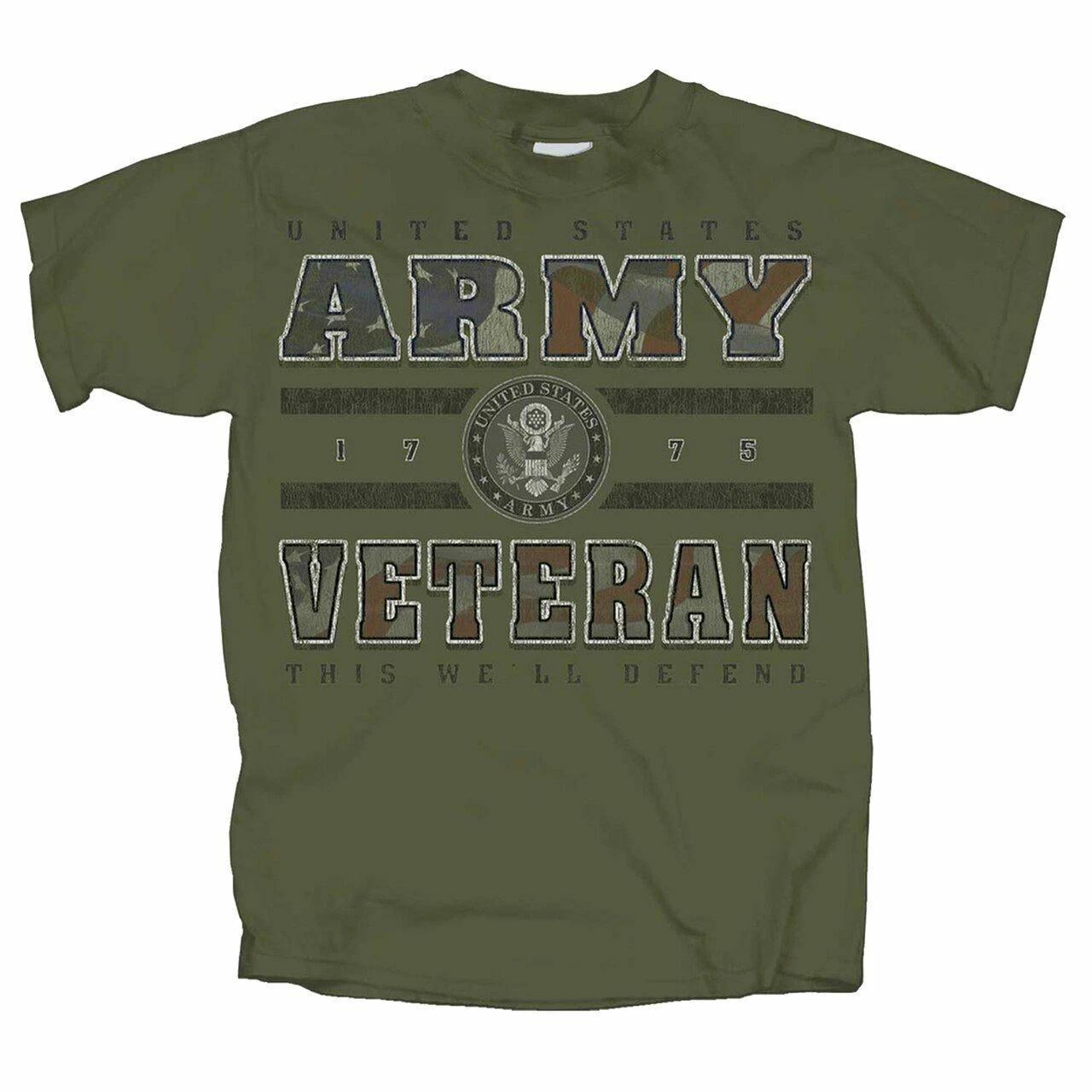Joe Blow Army Veteran Camouflage Short Sleeve T-Shirt M