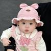 Baby Girl Quick-Dry Fisherman Hat with Lace Bow - Spring/Autumn Sun Protection