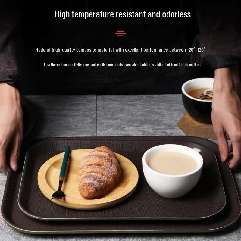 Dedelai Non-slip Plastic Serving Trays