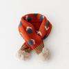 Jacquard Pattern Kids Winter Neckerchief Pompon Baby Girls Scarf Toddlers Warm Scarf  Outdoor Use