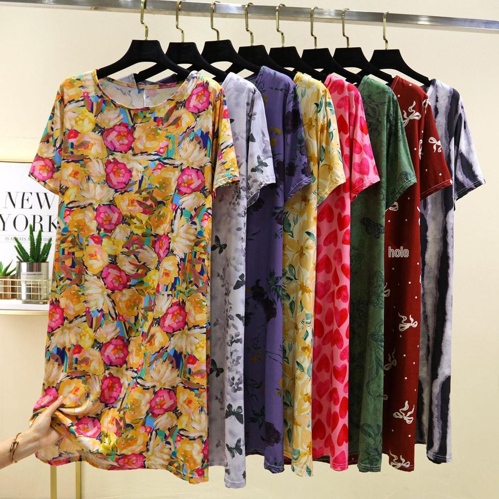Women's Floral Mid-Length Summer Dress: Perfect for Cool Spring and Vacation Wear