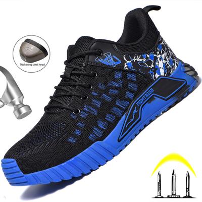 Sicherheitsschuhe mit Stahlkappe für Herren, Anti-Smashing-Sicherheitsschuhe, Bauschuhe, atmungsaktive Turnschuhe, Arbeitsstiefel, Schuhe für Männer
