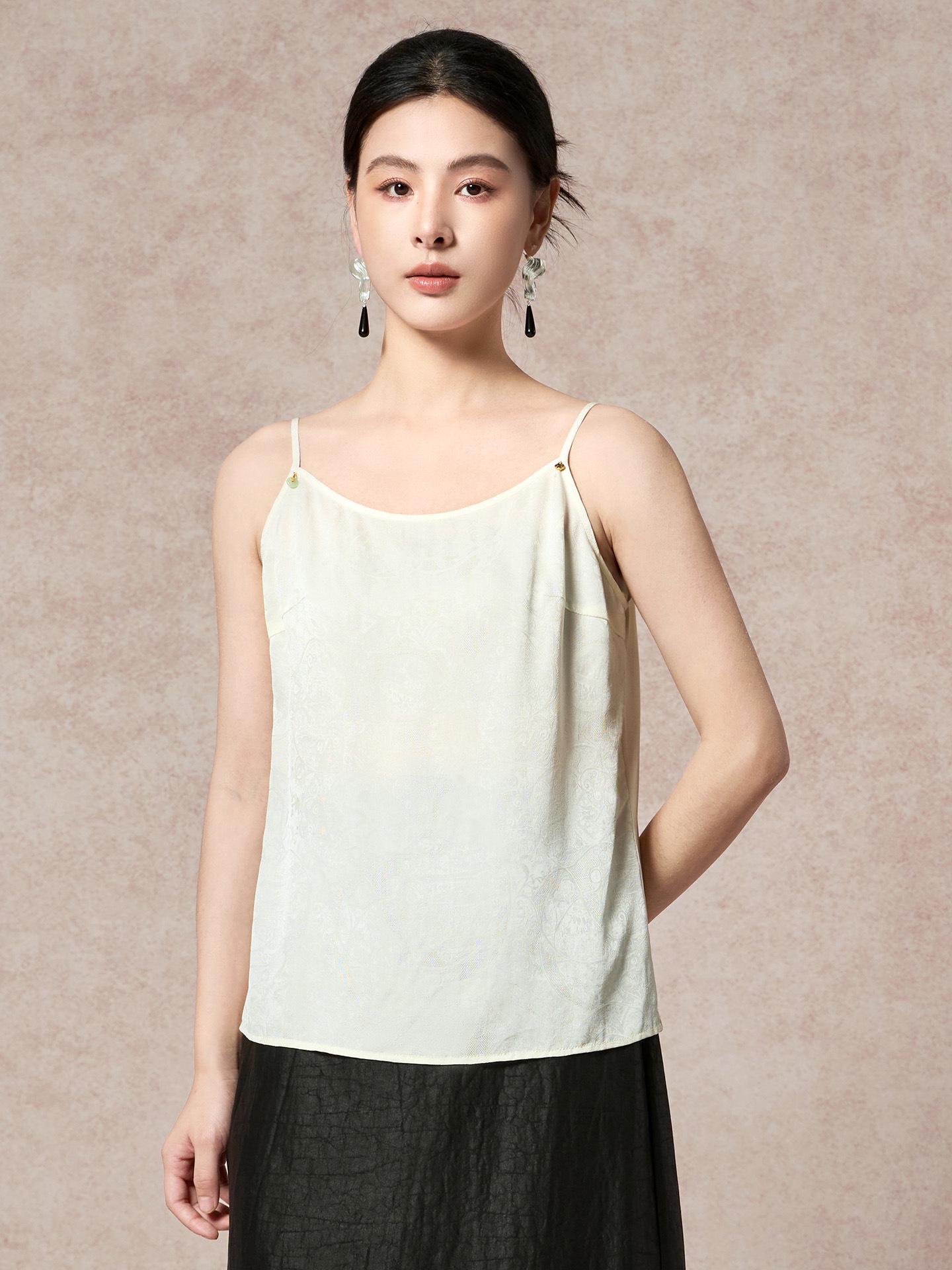 Spring 2026 Solid Color Women s Loose Camisole Top 2517 Medium чёрный