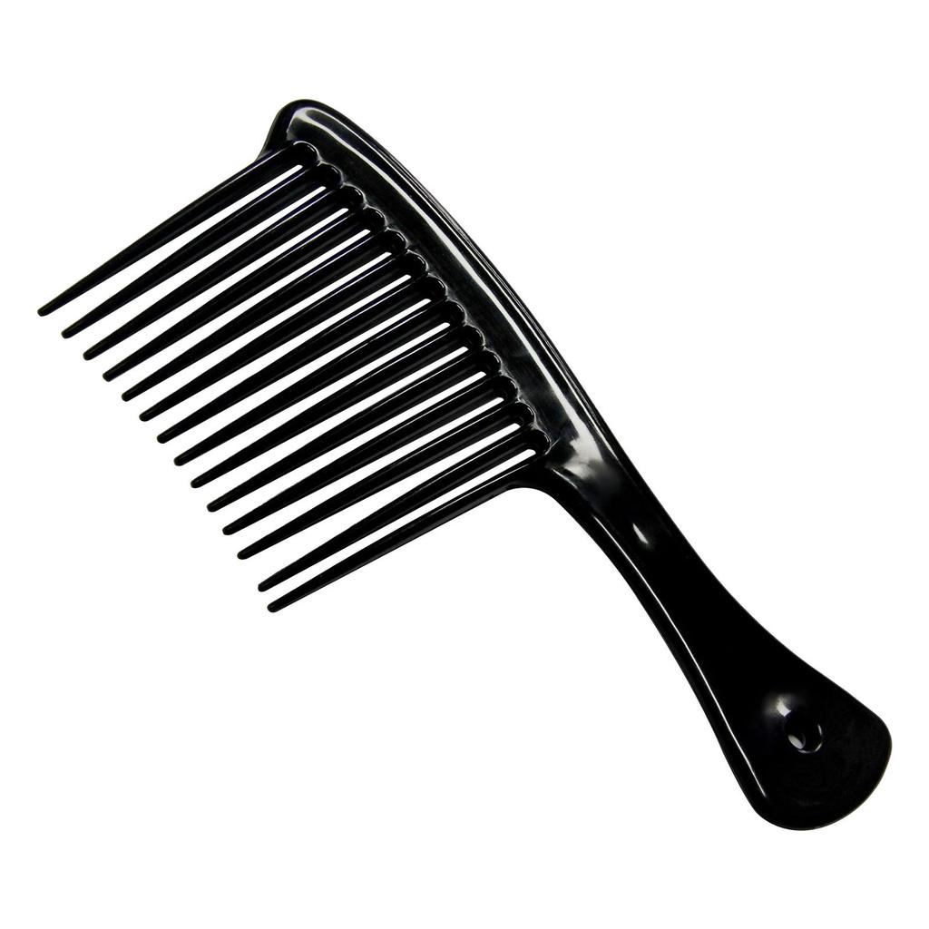 Wide Tooth Comb Professional Barber Styling Accessory Lightweight PP Material Detangling Comb for Salon Home Thick Curly Hair