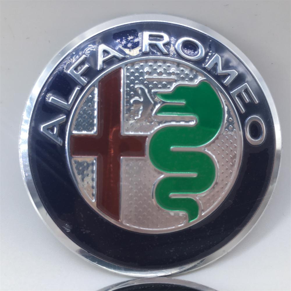 Pro Alfa Romeo 2026 Horká nálepka 1ks 40mm 50mm 56mm 74mm Pro Alfa Romeo Giulietta GT 147 156 Kryty/Středový znak přední mřížky auta