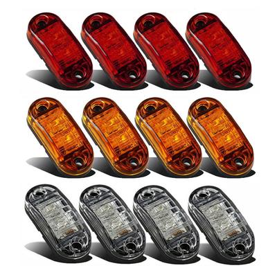 Indicatore di posizione laterale a LED 4x 12/24 V Indicatore di direzione per camion con rimorchio per camper