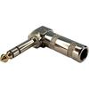 Keen Eye Right Angle Stereo TRS Solder-On 1/4 Inch 6.3mm 90 Degree Stereo Male Jack Plug Connector