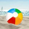 10Pcs Inflatable Beach Ball Leak-proof Inflatable Play Ball Colorful Balloons Beach Sports Shower Ball for Summer Activities