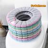 2pcs Winter Warmth Toilet Seat Covers - Soft Thick Warm Cushion with Removable & Easy-Clean Design, Portable for Home, Dorms