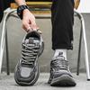 Men's shoes autumn air cushion shock absorption men's sports casual shoes mesh breathable running thick sole heightening dad shoes 2025