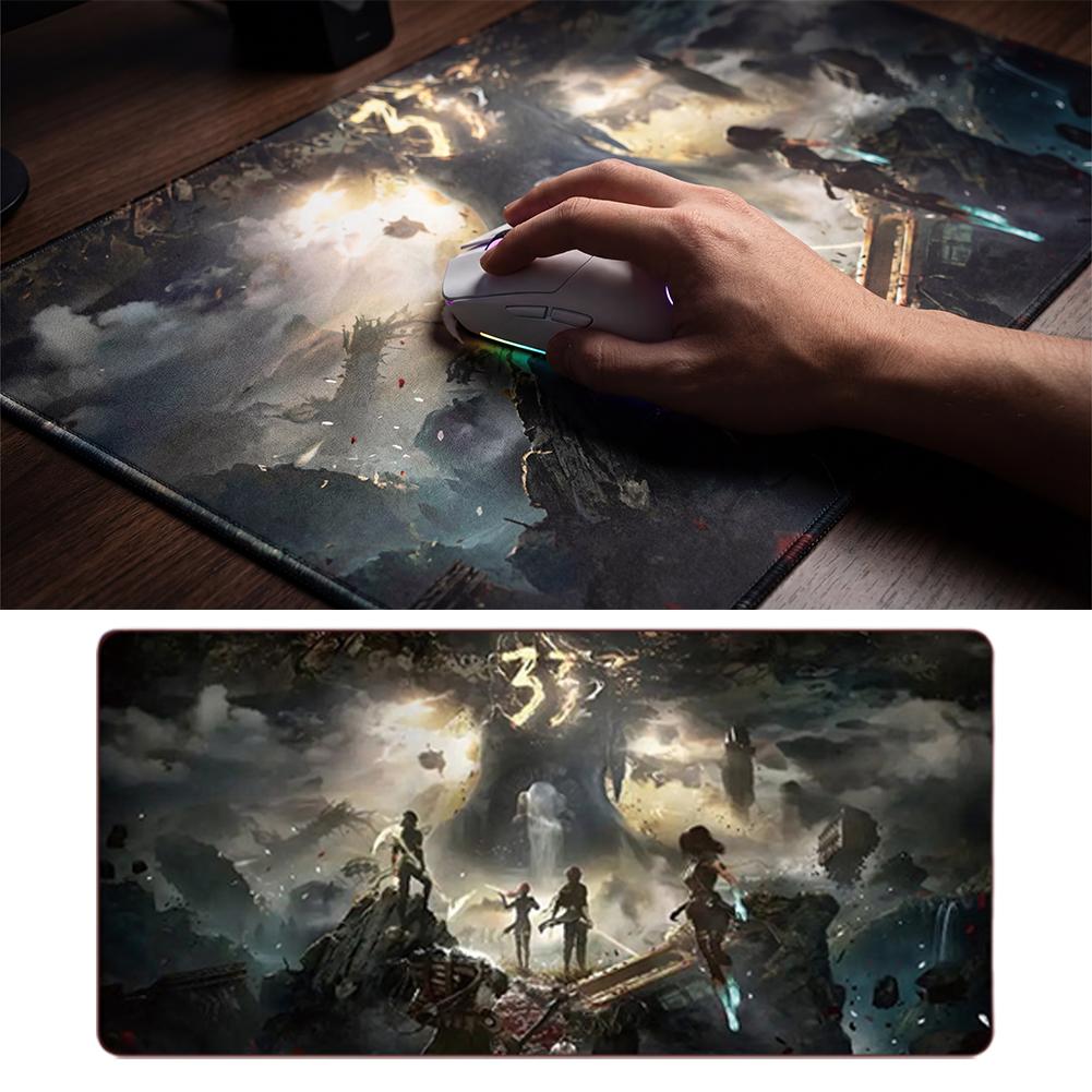 Tappetino Mouse per Tastiera Gamer Hot Game Clair Obscur Expedition 33 30*80/30*60cm Tappetino Mouse per Gamer Grande Tappetino per Scrivania PC Accessori Gaming