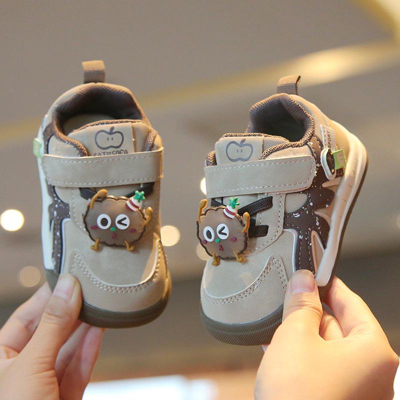 

Детская обувь с нескользящей мягкой подошвой - Весна/Осень, Защита от ударов, Застежка-липучка, Мультяшный дизайн для мальчиков и девочек 16-20 set (5 pairs)