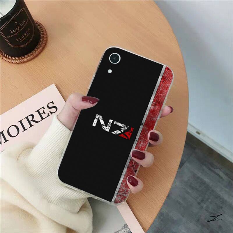 N7 Mass Effect Phone Case for iPhone 8 7 6 6S Plus X SE 2020 XR XS 14 11 12 13 Mini Pro Max Mobile Case