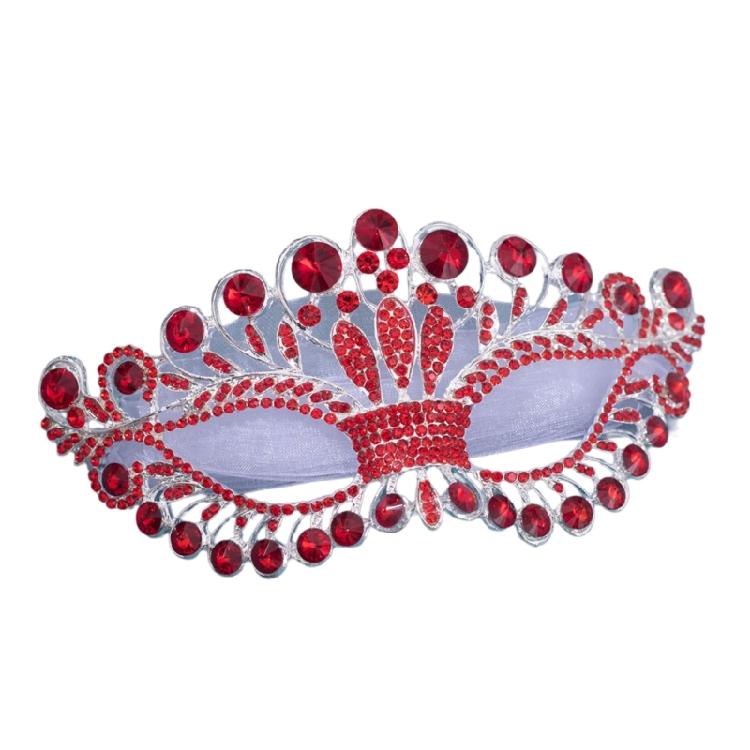 Rhinestones Masquerade Mask Eye Mask with Rhinestones Decoration For Women Halloween Costume Accessory