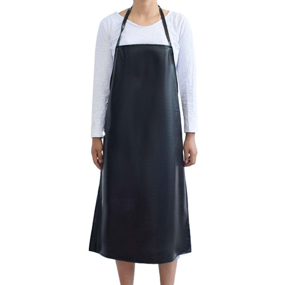 Thickened Welding Protective Apron Waterproof Work Apron PU Leather Apron  Industrial Use