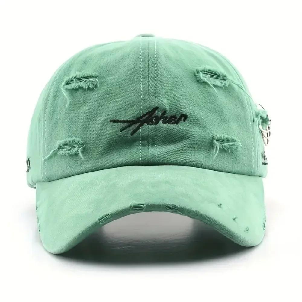 Distressed Letter Embroidery Baseball Cap Dad Hats For Men Women Vintage Trucker Hat Adjustable Unisex Outdoor Sports Sun Hat
