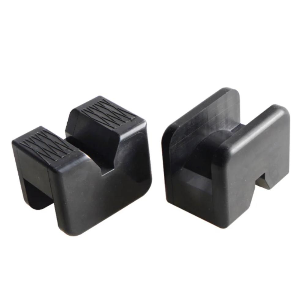 

Black Rubber Universal Lift Adapter Durable Wear Resistant Car Jack Stand Pad Floor Jack Use 2pcs