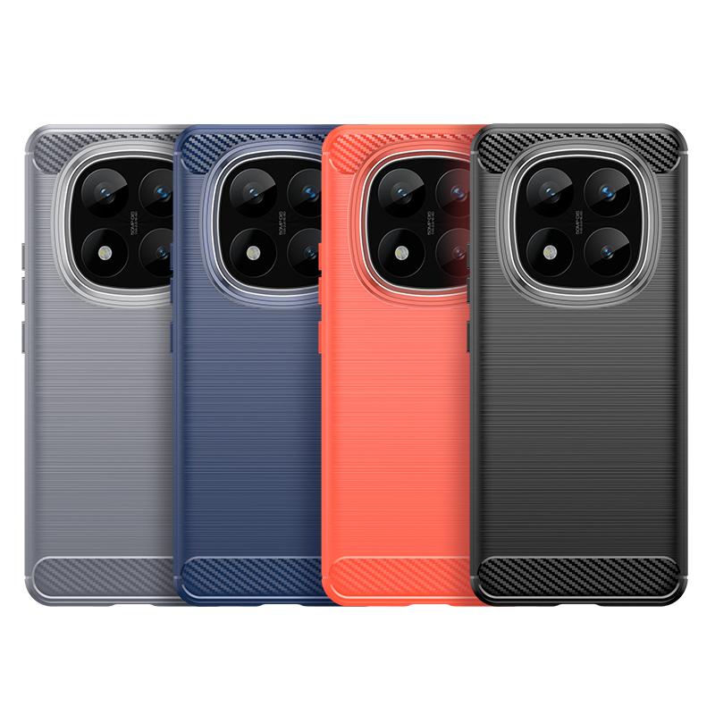 For Cover Xiaomi Redmi Note 14 Pro Plus Case Redmi Note 14 Pro 5G Capas Back Carbon Fiber TPU Soft Fundas Redmi Note 14 Pro Plus