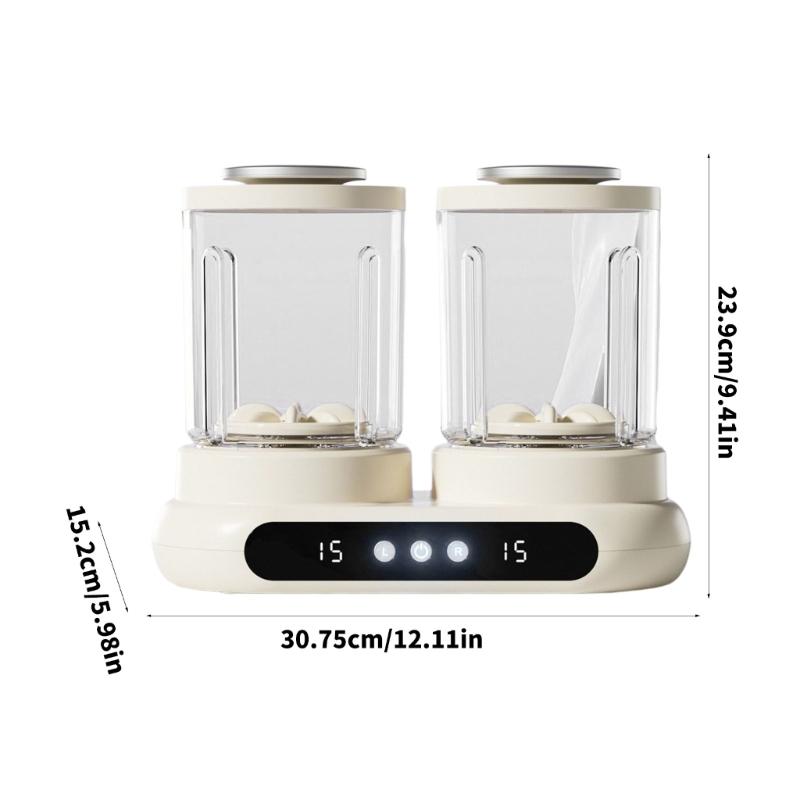 Double Bucket Laundry Cup 2L Large Capacity Independent Control for Underwear Socks Washing Low Noise Home Appliance